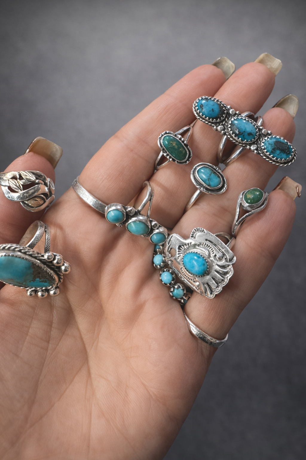 Medium Turquoise Rings