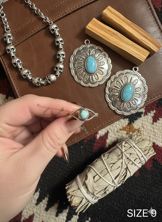 Blue Persian Eye Ring - Size 9