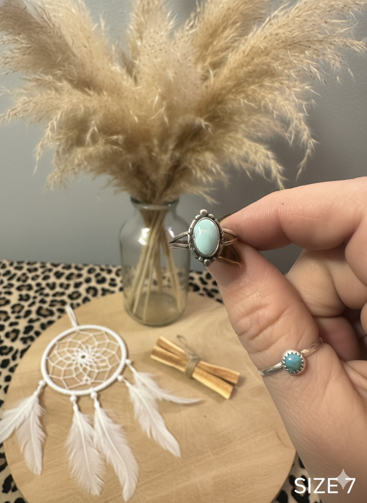 Oval Persian Navajo Ring Size 7