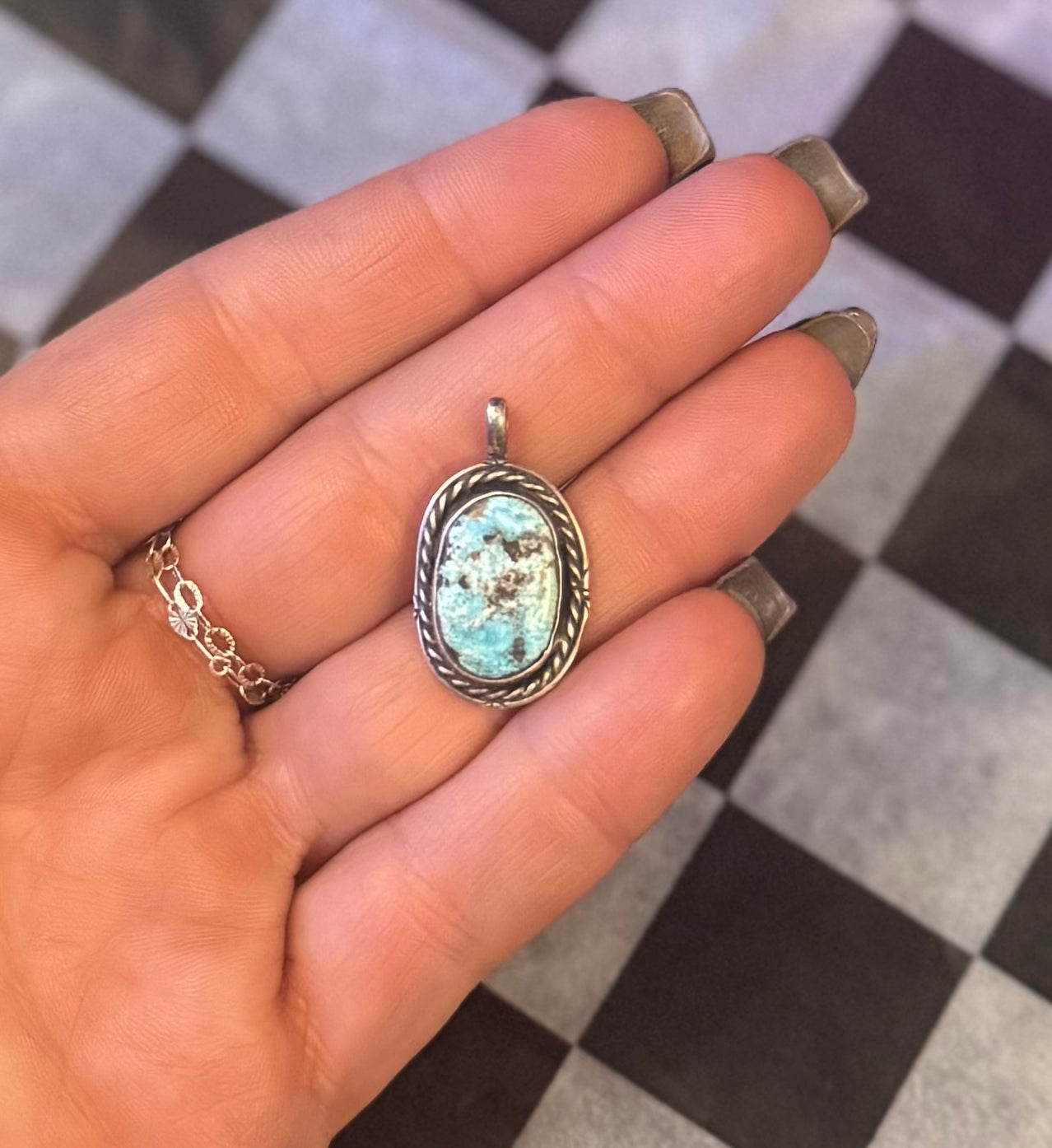 Big Persian Navajo Pendant
