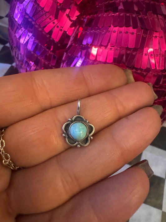 Small Floral Persian Pendant