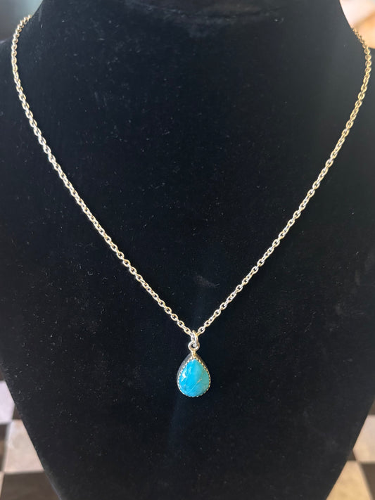 Kingman Teardrop Necklace